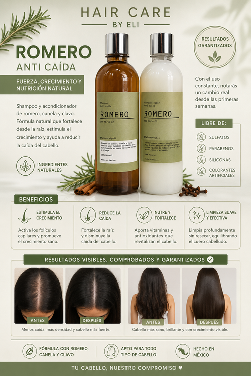 ANTICAIDA Romero Shampoo & Conditioner