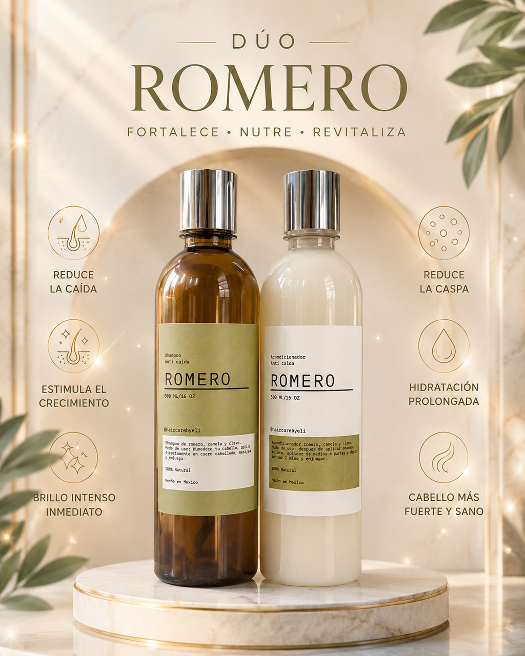 ANTICAIDA Romero Shampoo & Conditioner